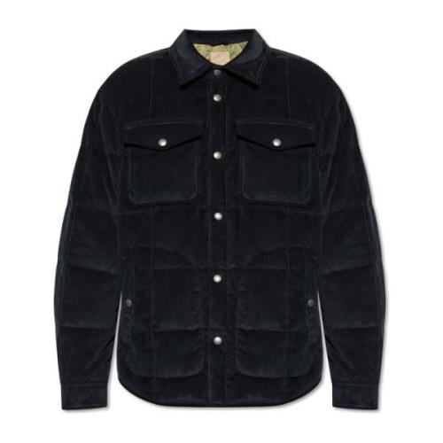 Ribfluwelen Donsjas Woolrich , Blue , Heren