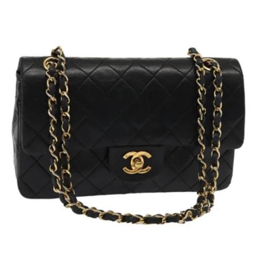 Pre-owned Leather chanel-bags Chanel Vintage , Black , Dames