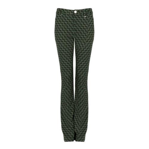 Slim Fit Elegante Broek Liu Jo , Green , Dames