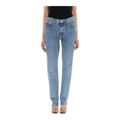 Slim Straight Leg Jeans Agolde , Blue , Dames