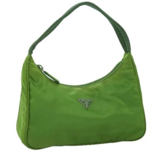 Pre-owned Nylon handbags Prada Vintage , Green , Dames