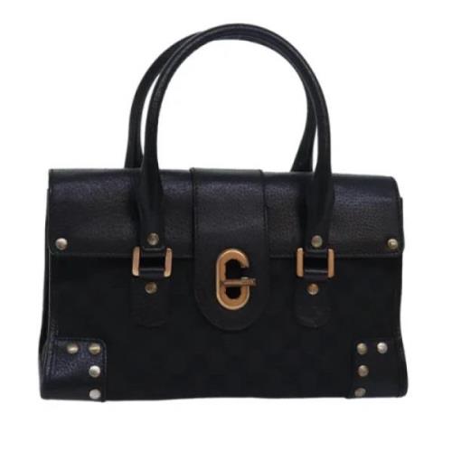 Pre-owned Canvas handbags Gucci Vintage , Black , Dames