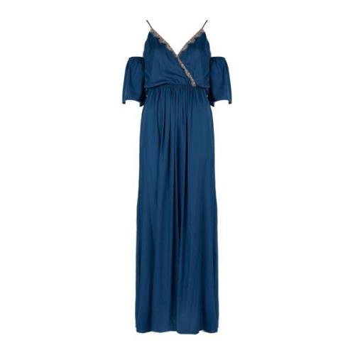 Elegante Maxi Jurk Liu Jo , Blue , Dames