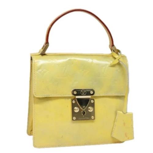 Pre-owned Leather handbags Louis Vuitton Vintage , Yellow , Dames