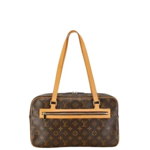 Pre-owned Canvas louis-vuitton-bags Louis Vuitton Vintage , Brown , Da...