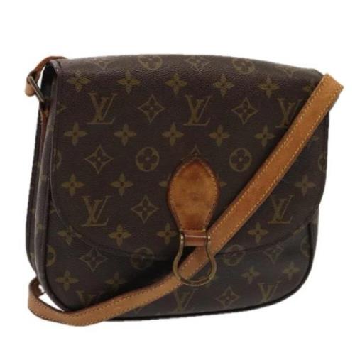 Pre-owned Canvas shoulder-bags Louis Vuitton Vintage , Brown , Dames