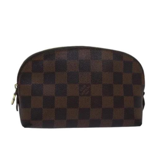 Pre-owned Canvas pouches Louis Vuitton Vintage , Brown , Dames