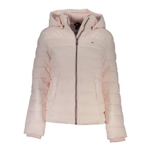 Roze Hoodie met Logodetail Tommy Hilfiger , Pink , Dames