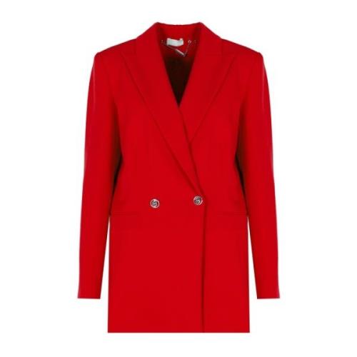 Elegante Blazer met Klassiek Design Liu Jo , Red , Dames