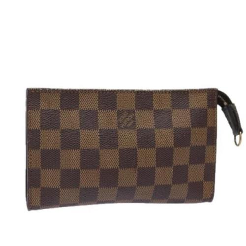 Pre-owned Canvas pouches Louis Vuitton Vintage , Brown , Dames