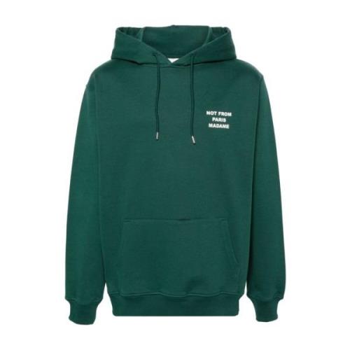 Hoodie met slogan, groen Drole de Monsieur , Green , Heren