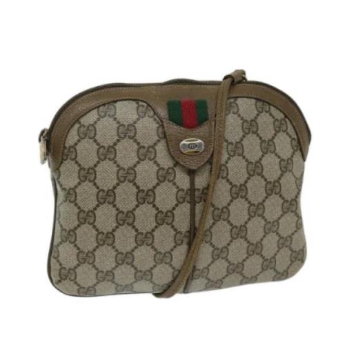 Pre-owned Canvas gucci-bags Gucci Vintage , Beige , Dames