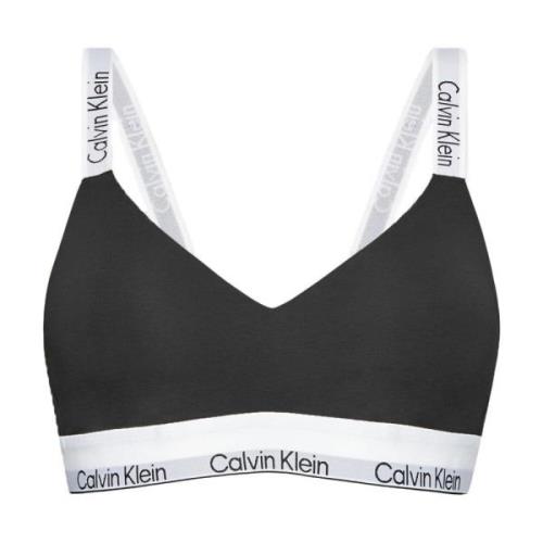 Zwarte Ingelegde Gewatteerde Bh Calvin Klein , Black , Dames