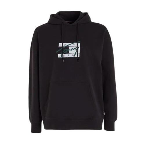 Graffiti Hoodie Tommy Hilfiger , Black , Heren