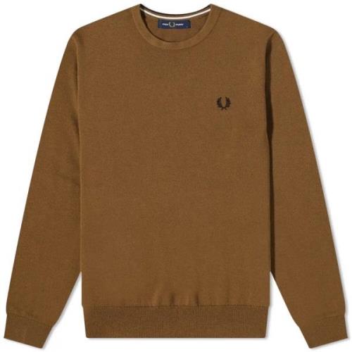 Klassieke Crew Neck Jumper Fred Perry , Brown , Heren