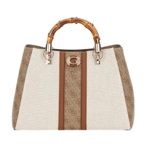 Beige Textiel Dames Tas Guess , Beige , Dames