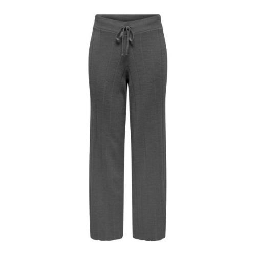 Casual elastische taille damesbroek Only , Gray , Dames