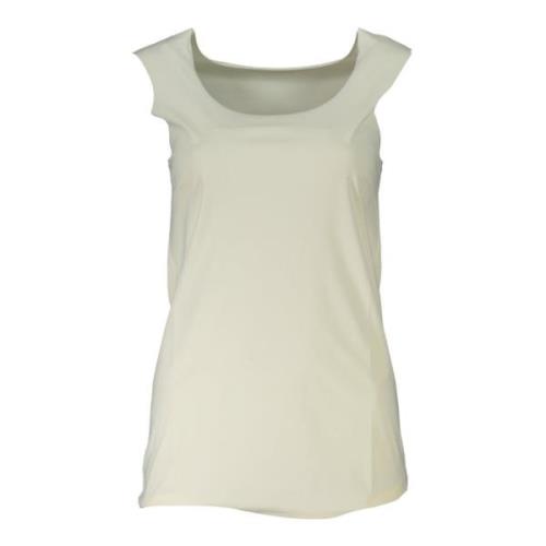 Tanktop met brede schouders en lasergesneden Patrizia Pepe , White , D...