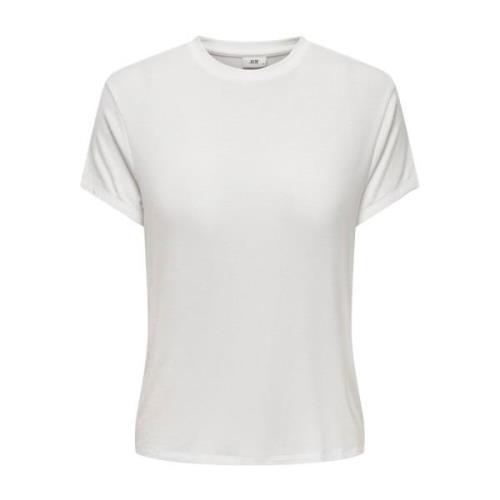 Dames Ronde Hals T-Shirt Jacqueline de Yong , White , Dames