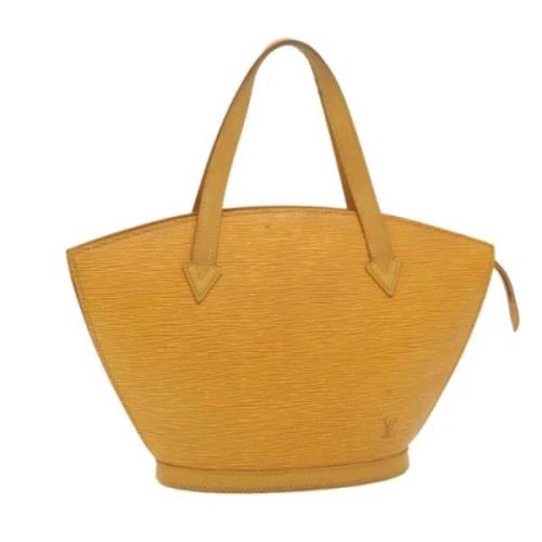 Pre-owned Leather shoulder-bags Louis Vuitton Vintage , Yellow , Dames