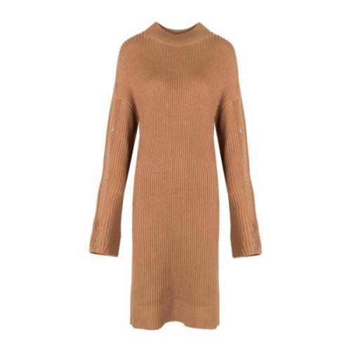 Elegante Midi Jurk Liu Jo , Brown , Dames