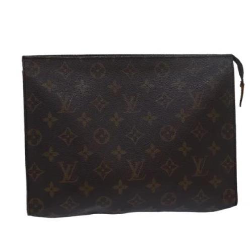 Pre-owned Canvas pouches Louis Vuitton Vintage , Brown , Dames