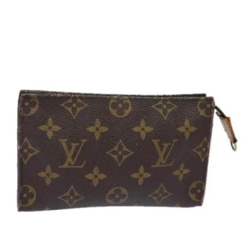 Pre-owned Canvas pouches Louis Vuitton Vintage , Brown , Dames