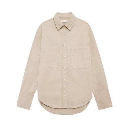 Oversized Dante Shirt in Beige Anine Bing , Beige , Dames