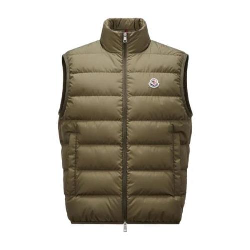 Groene Contrin Gilet Vest Moncler , Green , Heren