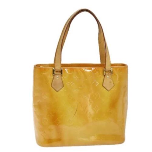 Pre-owned Leather totes Louis Vuitton Vintage , Beige , Dames