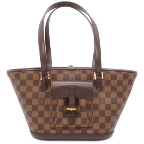 Pre-owned Canvas louis-vuitton-bags Louis Vuitton Vintage , Brown , Da...