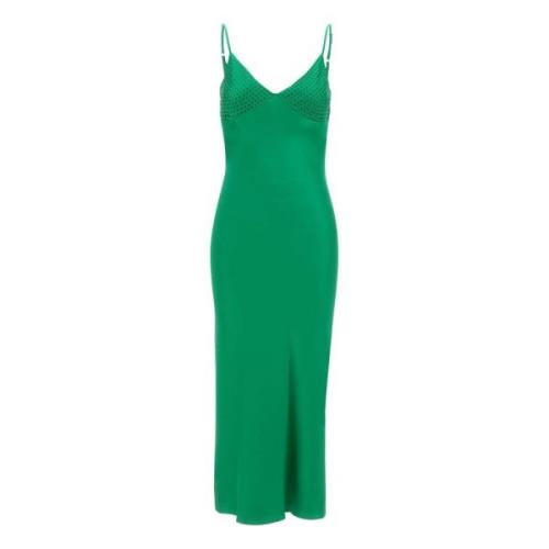 Smaragdgroene satijnen lingeriejurk Liu Jo , Green , Dames