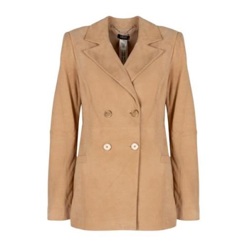 Klassieke Elegante Jas Liu Jo , Beige , Dames