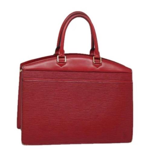 Pre-owned Leather handbags Louis Vuitton Vintage , Red , Dames