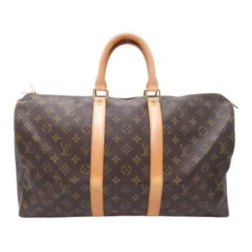 Pre-owned Canvas travel-bags Louis Vuitton Vintage , Brown , Unisex