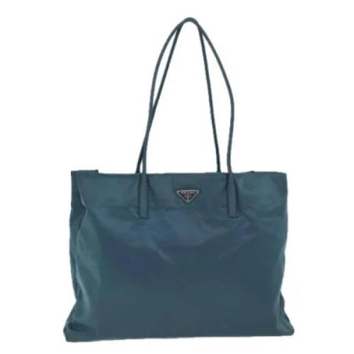 Pre-owned Nylon totes Prada Vintage , Blue , Dames