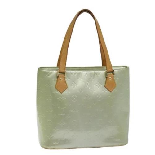 Pre-owned Leather totes Louis Vuitton Vintage , Green , Dames