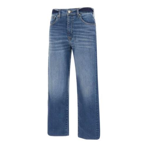 Heritage Denim Jeans Blauw Bliksem Rechte Pasvorm 7 For All Mankind , ...