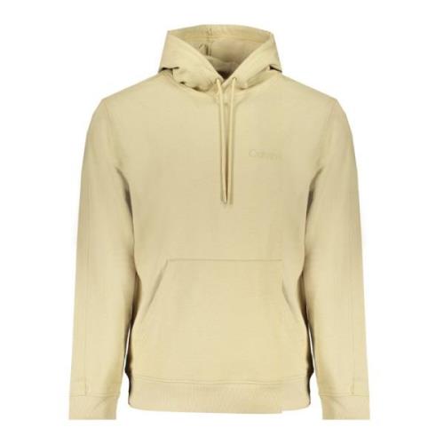 Beige hoodie met borduursel Calvin Klein , Beige , Heren