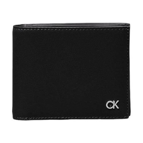 Metalen Bifold Portemonnee Calvin Klein , Black , Heren