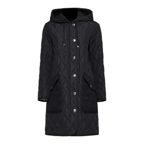 Zwarte Winterjassen Burberry , Black , Dames