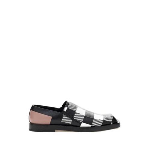 Elegante Bicolor Leren Flats Burberry , Multicolor , Dames