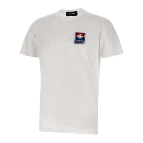 Witte T-shirts en Polos Dsquared2 , White , Heren