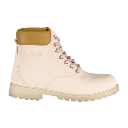 Roze Veterschoen met Borduursel Fila , Pink , Dames