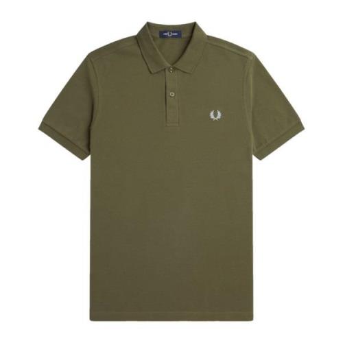 Slim Fit Plain Polo Uniform Green Fred Perry , Green , Heren