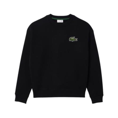 Heren Loose Fit Jogger Sweatshirt Lacoste , Black , Heren