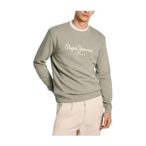 Moderne Crew Neck Sweatshirt Pepe Jeans , Green , Heren