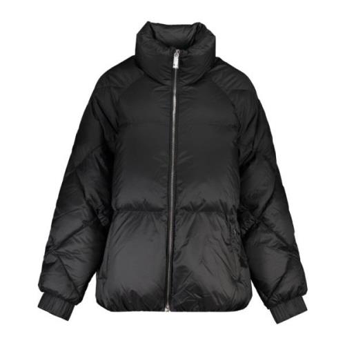 Zwarte Ganzendons Lange Mouw Jas Tommy Hilfiger , Black , Dames