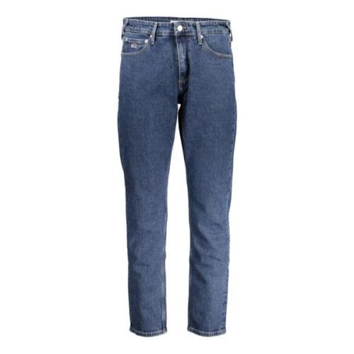 Denim Jeans Blauw Slim Fit Logo Tommy Hilfiger , Blue , Dames