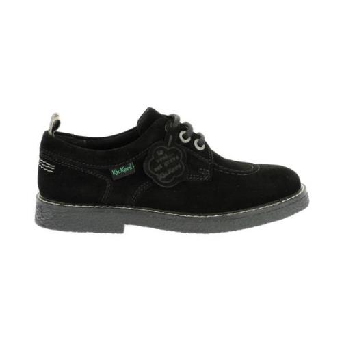 Levy Derby Schoenen Leer Veters Comfort Kickers , Black , Dames